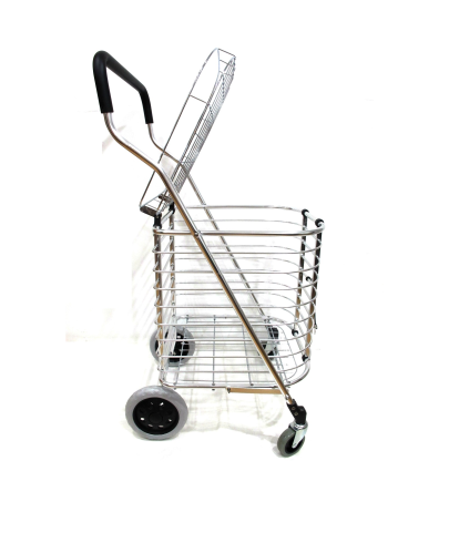 GMI Aluminium Foldable Grocery Shopping Cart With Cover - Medium#602 - Image 2