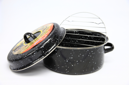 GMI Enamel 24CM Roast Pot With Lid - Image 2